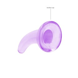 DILDO NON-REALISTIC CRYSTAL CLEAR  5 /11,5 CM ROXO REALROCK
