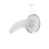 DILDO NON-REALISTIC CRYSTAL CLEAR 5 /11,5 CM TRANSPARENTE REALROCK