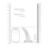 DILDO NON-REALISTIC CRYSTAL CLEAR 5 /11,5 CM TRANSPARENTE REALROCK