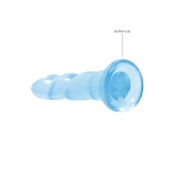 DILDO NON-REALISTIC CRYSTAL CLEAR 7 /17 CM AZUL REALROCK