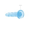 DILDO NON-REALISTIC CRYSTAL CLEAR 7 /17 CM AZUL REALROCK
