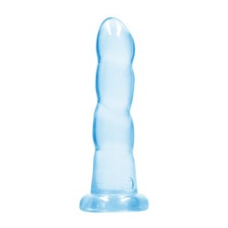 DILDO NON-REALISTIC CRYSTAL CLEAR 7 /17 CM AZUL REALROCK
