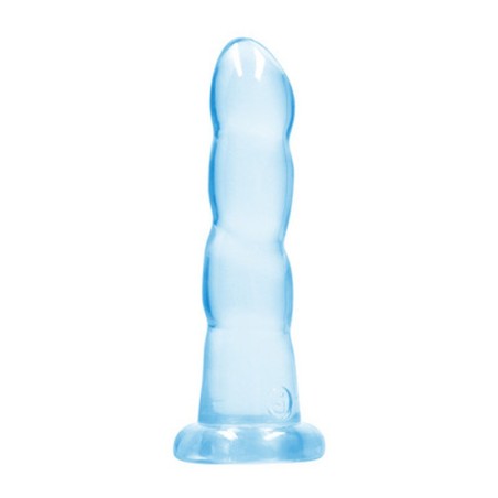 DILDO NON-REALISTIC CRYSTAL CLEAR 7 /17 CM AZUL REALROCK