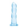 DILDO NON-REALISTIC CRYSTAL CLEAR 7 /17 CM AZUL REALROCK
