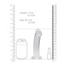 DILDO NON-REALISTIC CRYSTAL CLEAR 7 /17 CM TRANSPARENTE REALROCK
