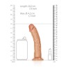 DILDO CURVED REALISTIC 7 /18 CM REALROCK