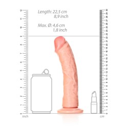 DILDO CURVED REALISTIC 8 /20,5 CM FLESH REALROCK