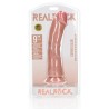 DILDO CURVED REALISTIC 9 /23 CM FLESH REALROCK