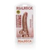DILDO REALISTA COM TESTÍCULOS CURVED 6 /15,5 CM REALROCK