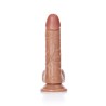 DILDO REALISTA COM TESTÍCULOS CURVED 6 /15,5 CM REALROCK