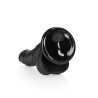 DILDO REALISTA COM TESTÍCULOS CURVED 7 /18CM PRETO REALROCK