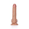 DILDO REALISTA COM TESTÍCULOS CURVED 7 /18CM REALROCK