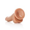 DILDO REALISTA COM TESTÍCULOS CURVED 7 /18CM REALROCK