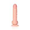 DILDO REALISTA COM TESTÍCULOS CURVED 8 /20,5 CM FLESH REALROCK
