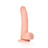 DILDO REALISTA COM TESTÍCULOS CURVED 8 /20,5 CM FLESH REALROCK