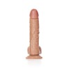DILDO REALISTA COM TESTÍCULOS CURVED 8 /20,5 CM REALROCK