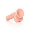 DILDO REALISTA COM TESTÍCULOS STRAIGHT 7 /18 CM FLESH REALROCK