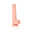 DILDO REALISTA COM TESTÍCULOS STRAIGHT 7 /18 CM FLESH REALROCK