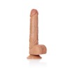 DILDO REALISTA COM TESTÍCULOS STRAIGHT 7 /18 CM REALROCK
