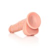 DILDO REALISTA COM TESTÍCULOS STRAIGHT 8 /20,5 CM FLESH REALROCK