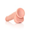 DILDO REALISTA COM TESTÍCULOS STRAIGHT 9 /23 CM FLESH REALROCK