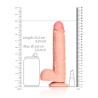 DILDO REALISTA COM TESTÍCULOS STRAIGHT 9 /23 CM FLESH REALROCK