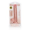 DILDO REALISTA COM TESTÍCULOS STRAIGHT 9 /23 CM REALROCK