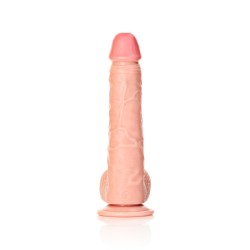 DILDO REALISTA COM TESTÍCULOS STRAIGHT 9 /23 CM REALROCK