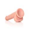 DILDO REALISTA COM TESTÍCULOS STRAIGHT 9 /23 CM REALROCK