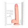 DILDO REALISTA COM TESTÍCULOS STRAIGHT 9 /23 CM REALROCK