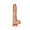 DILDO REALISTA COM TESTÍCULOS STRAIGHT 10 /25,5 CM REALROCK