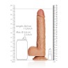 DILDO REALISTA COM TESTÍCULOS STRAIGHT 10 /25,5 CM REALROCK
