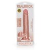 DILDO REALISTA COM TESTÍCULOS STRAIGHT 11 /28 CM FLESH REALROCK