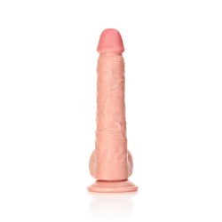 DILDO REALISTA COM TESTÍCULOS STRAIGHT 11 /28 CM FLESH REALROCK
