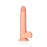 DILDO REALISTA COM TESTÍCULOS STRAIGHT 11 /28 CM FLESH REALROCK