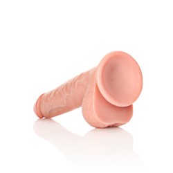 DILDO REALISTA COM TESTÍCULOS STRAIGHT 11 /28 CM FLESH REALROCK