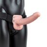 STRAP-ON OCO COM TESTÍCULOS 9 /23 CM FLESH REALROCK