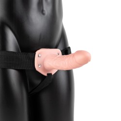 STRAP-ON OCO COM VIBRAÇÃO 6 /15,5 CM FLESH REALROCK