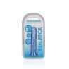 DILDO STRAIGHT REALISTIC CRYSTAL CLEAR 6 /14,5 CM AZUL REALROCK