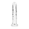 DILDO STRAIGHT REALISTIC CRYSTAL CLEAR 6 /14,5 CM TRANSPARENTE REALROCK