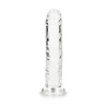 DILDO STRAIGHT REALISTIC CRYSTAL CLEAR 6 /14,5 CM TRANSPARENTE REALROCK