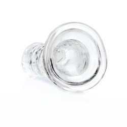 DILDO STRAIGHT REALISTIC CRYSTAL CLEAR 6 /14,5 CM TRANSPARENTE REALROCK