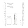 DILDO STRAIGHT REALISTIC CRYSTAL CLEAR 6 /14,5 CM TRANSPARENTE REALROCK