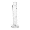 DILDO STRAIGHT REALISTIC CRYSTAL CLEAR 6 /14,5 CM TRANSPARENTE REALROCK