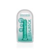 DILDO STRAIGHT REALISTIC CRYSTAL CLEAR 6 /14,5 CM VERDE REALROCK