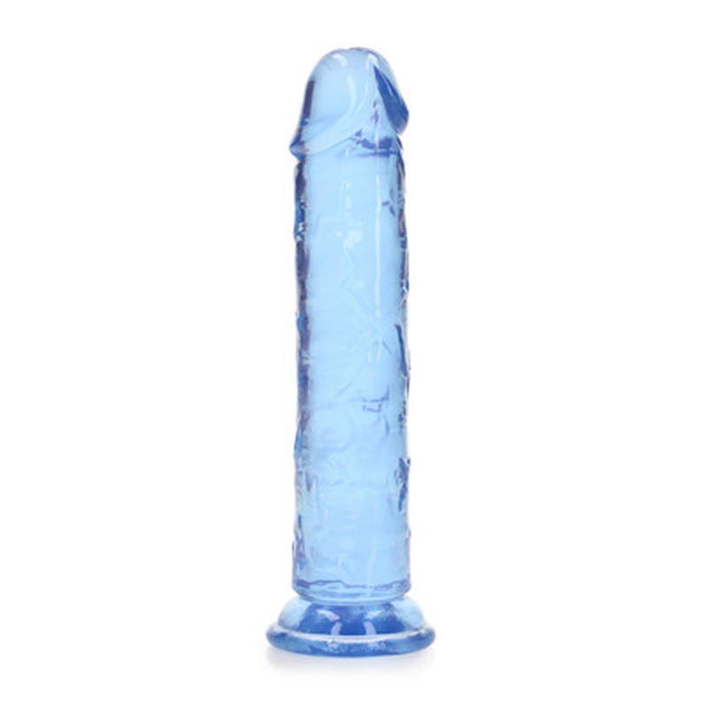 DILDO STRAIGHT REALISTIC CRYSTAL CLEAR 7 /18 CM AZUL REALROCK DILDO STRAIGHT REALISTIC CRYSTAL CLEAR 7 /18 CM AZUL REALROCK
