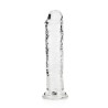 DILDO STRAIGHT REALISTIC CRYSTAL CLEAR 7 /18 CM TRANSPARENTE REALROCK