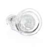 DILDO STRAIGHT REALISTIC CRYSTAL CLEAR 7 /18 CM TRANSPARENTE REALROCK