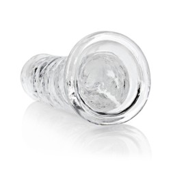 DILDO STRAIGHT REALISTIC CRYSTAL CLEAR 8 /20 CM TRANSPARENTE REALROCK