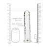 DILDO STRAIGHT REALISTIC CRYSTAL CLEAR 9 /23 CM TRANSPARENTE REALROCK